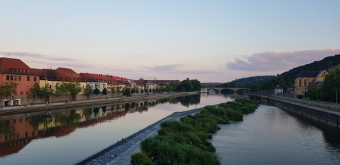 Fototapeta na wymiar bridge over the river Main in Würzburg
