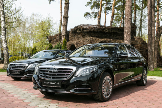 Ukraine, Kiev - April 23, 2015: Mercedes-Maybach S 600 2015 Test Drive