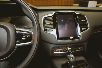 Modern car interior