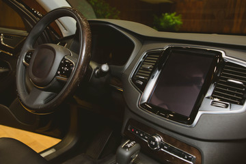 Modern car interior