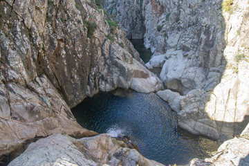Vista della gola di Oridda