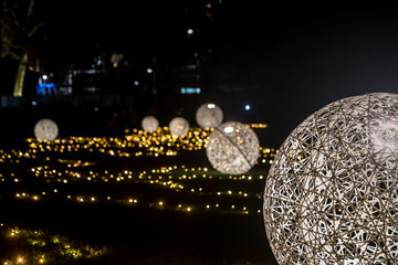 Fête des lumières à Lyon  , parc de la Tête d' Or