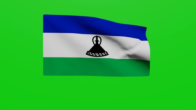 Bandera Lesoto. V&iacute;deo	