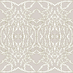 Fototapeta premium Floral Seamless pattern, background with In art nouveau style, vintage, old, retro style. Colored vector illustration..