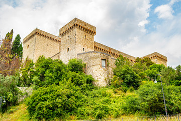 Fototapeta na wymiar View of the fortress of Narni, Umbria - Italy