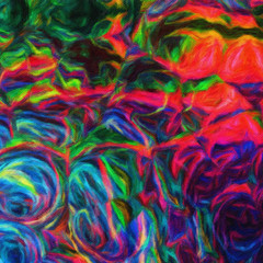 Abstract painting in oil background, splashes of paint on canvas, template for create design textile and fabric prints, flyers, invitations and banners backdrops, colorful fantasy wallpaper pattern