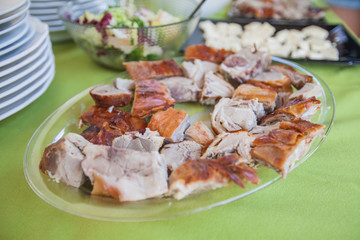 Roasted Pork Meat Sliced