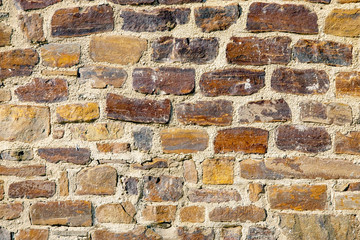 rough textured background of old brown brick wal