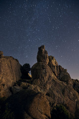 Holly cliffs in the Pedriza. Regional Park of Alto Manzanares. Sierra de Guadarrama. Madrid. Spain. Europe