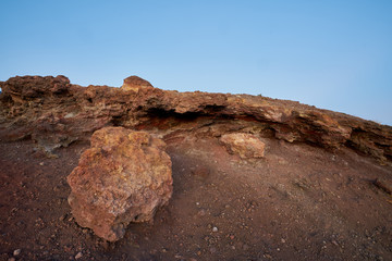 Dentro una bocca vulcanica dell'Etna - Crateri Silvestri - alla luce del tramonto