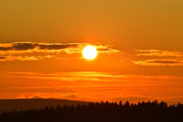 sunset over field © Kamil