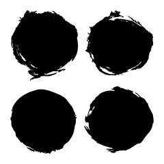 Paint stains round backgrounds