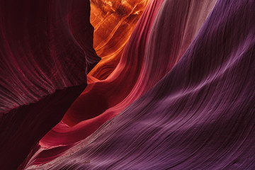 View into lower antelope canyon arizona