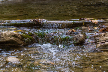 Streams, rivers and waterfalls of mountain forests in the vicinity of Gelendzhik.