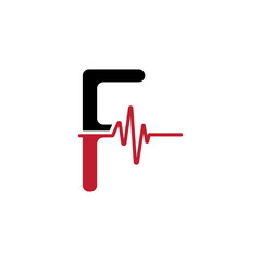 F Letter creative logo or symbol template design