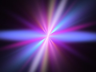 Multicolor beautiful fractal flower. Fractal artwork for creative design