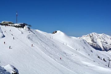 Fototapeta na wymiar Verbier Skiing