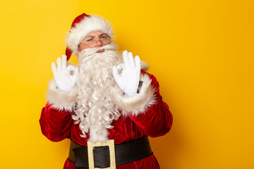 Santa showing OK sign with hands