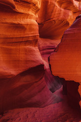 View into lower antelope canyon arizona