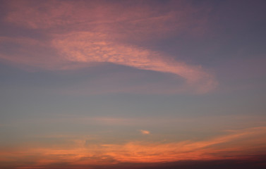 Sunrise Sky with Clouds