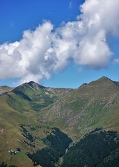 Typical mountain landscape from the pastures