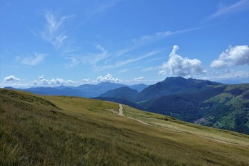 Typical mountain landscape from the pastures