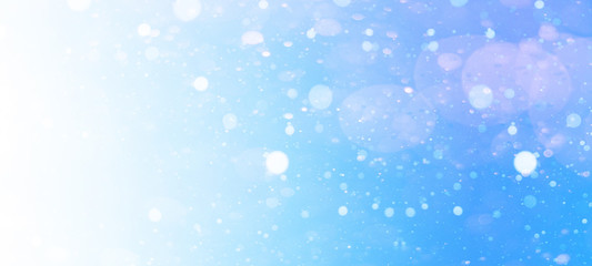 snowflakes snow blue sky - winter background banner long