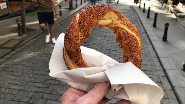 Turkish bagel simit 