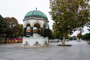 German fountain built in neo-Byzantine style in 1901, Istanbul.