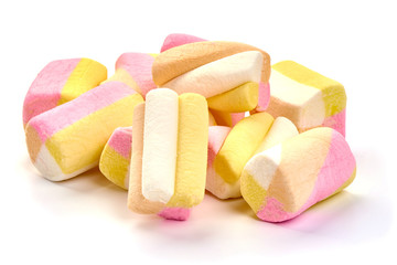 Sweet Marshmallow, isolated on white background
