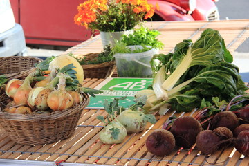 Légumes du marché bio