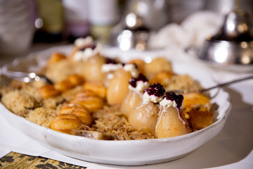 Delicious traditional turkish sweet food