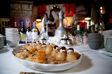 Delicious traditional turkish sweet food