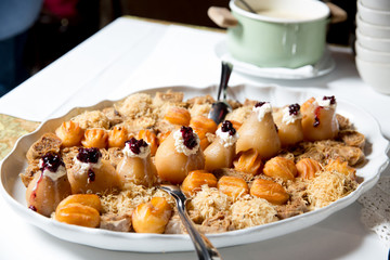 Delicious traditional turkish sweet food