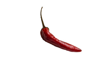 A red pepper, white background