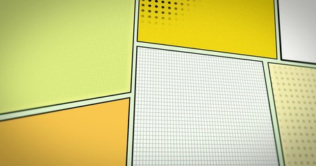 Different views on empty comic strip - backdrop animation - incl Tracking-Matte
