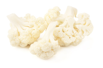 Cauliflower isolated on a white background. Food