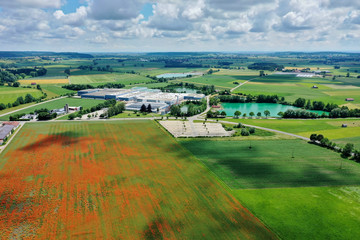 Naklejka premium Fabrik vorm Mondfeld