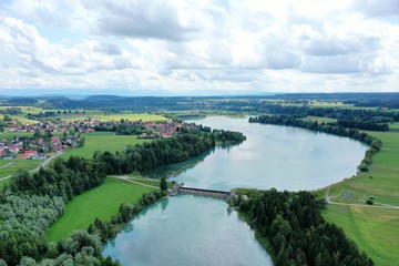 Staustufe im Lech