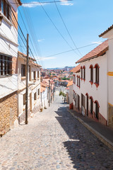 Obraz premium Sucre Boliwia historyczne centrum La Recoleta w słoneczny dzień