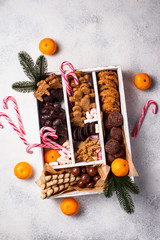 Set of various Christmas cookies