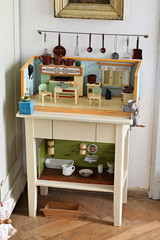 Obraz premium Small children's kitchen for playing.