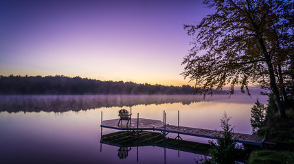 Petite brume matinale d'automne
