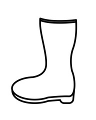 rubber boot gardening equipment icon