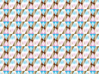 Obraz premium Geometric seamless pattern with hypnotic triangles