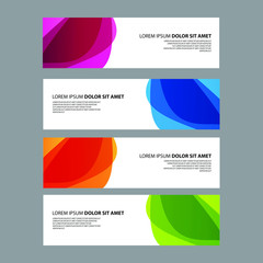 Fototapeta premium Vector Abstract design banner web template