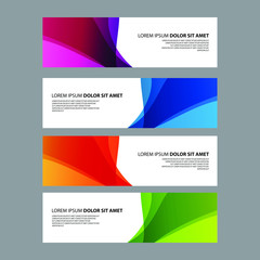 Fototapeta premium Vector Abstract design banner web template