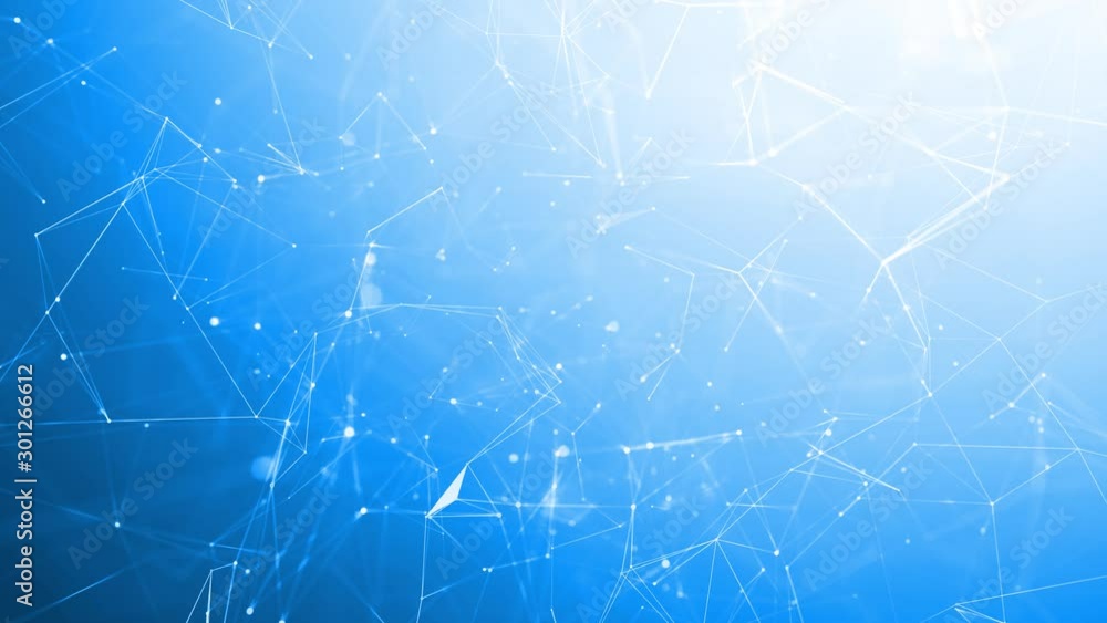Poster abstract blurry lines, dots and triangles motion copy space animation background.