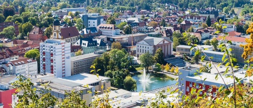 Stadtpanorama Suhler Altstadt von oben