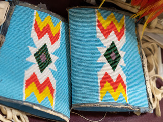 Beaded Cuffs Worn at a Pow Wow